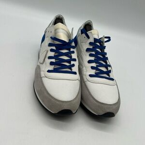 Philippe Model Tropez Trpx mondial Men’s 45 US 12 Blue Gray White Suede Sneakers